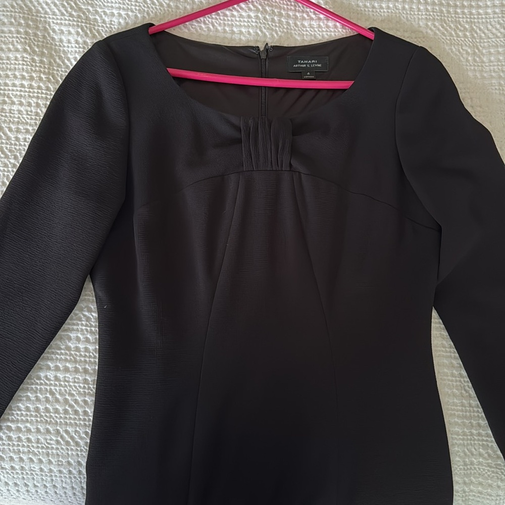 Tahari black dress